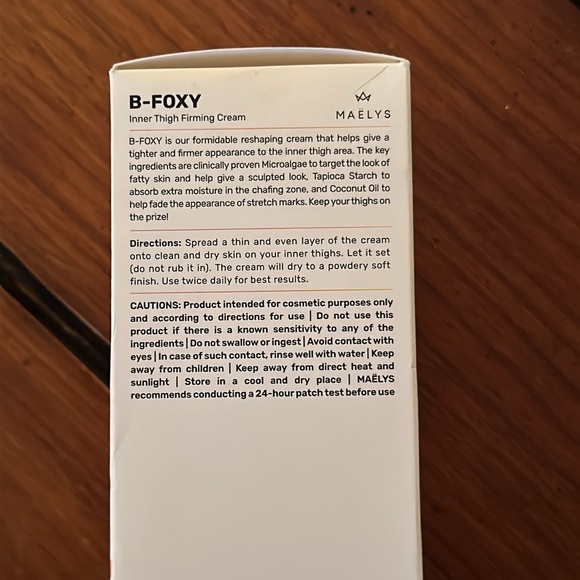 Maleys B-Foxy - inner thigh firming cream - Picture 7 of 7